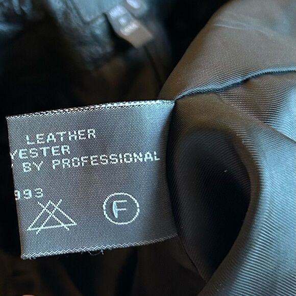 Garson by Rem Garson Black Authentic Leather Pants Size 6 - Picture 10 of 12